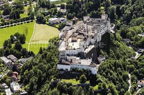 Salzburg Von Oben Burg Festung Hohensalzburg In Salzburg In Sterreich