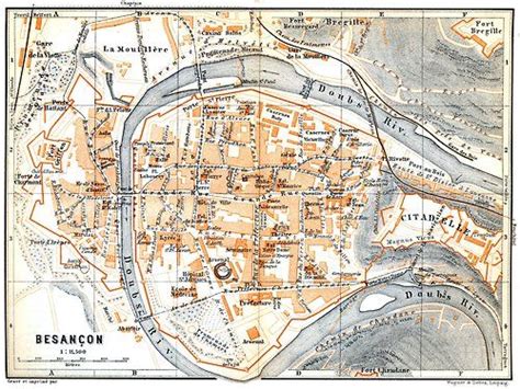 Map of Besancon, 1899. Besancon, Free Maps, Cartography, Yahoo Images ...