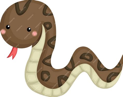 Premium Vector | A vector of a cute snake