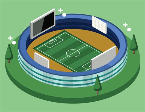 Isometric Soccer Stadium 206745 Vector Art at Vecteezy