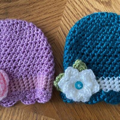 Flower Hat Pattern Crochet Pattern Easy Crochet Baby Hat Pattern ...