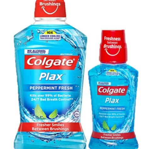 Colgate Plax Mouthwash Peppermint With Free Ml Ml Lazada Ph