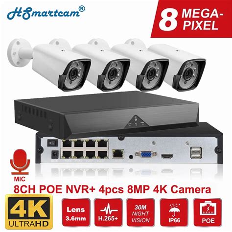 HD 4K Videoüberwachung TOGUARD PoE NVR Überwachungskamera 8MP Aussen