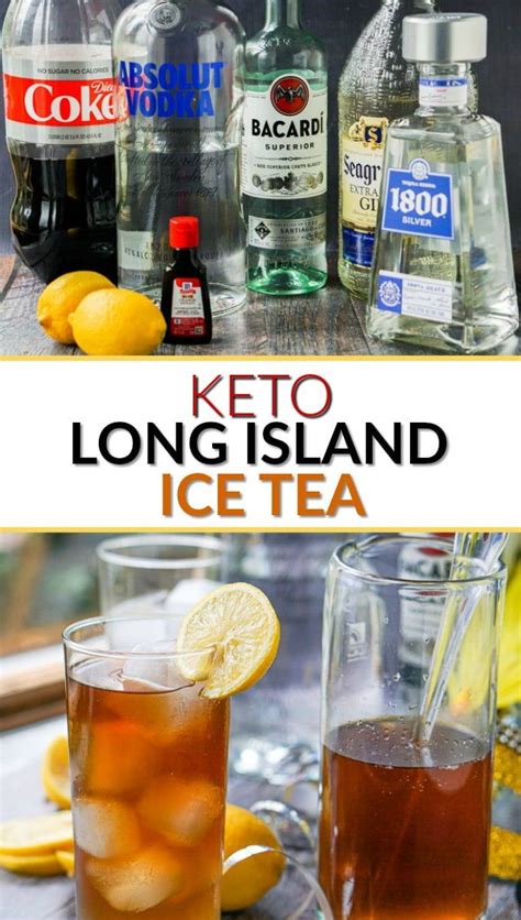 Keto Long Island Ice Tea Cocktail Ultimate Low Carb Summer Drink Recipe Iced Tea Cocktails