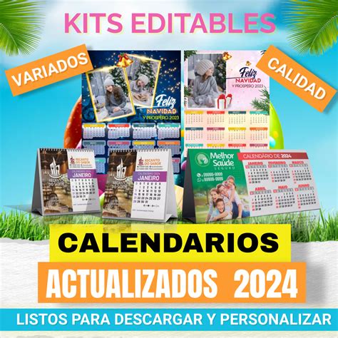Pack Calendarios Personalizados 2024 Mega Pack Expert Hotmart