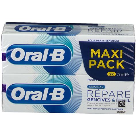 Oral B Dentifrice Gomme Email Repair Original 2 X 75 Ml 1 Pc S