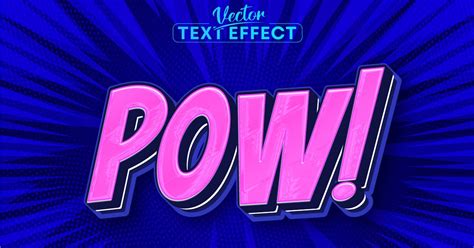 Pow - Editable Text Effect, Comic Font Style, Add-ons - Envato Elements