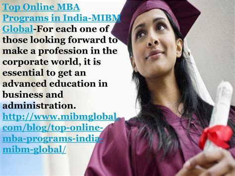 Ppt Mba For Working Professionals In India Powerpoint Presentation