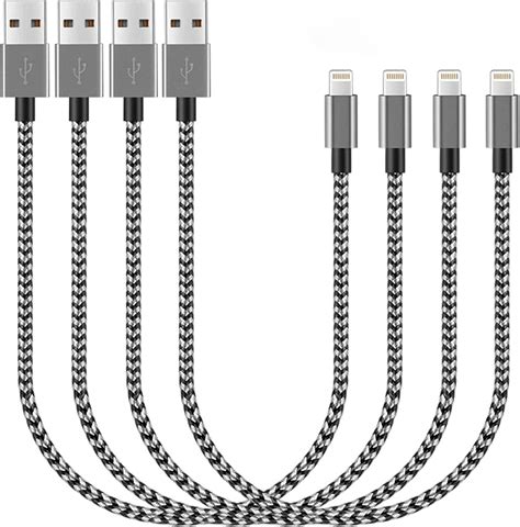 Amazon Short Iphone Charger Cable Pack Ft Lightning To Usb