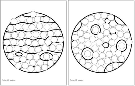 Free Printable Outer Space Dot Marker Coloring Pages Dot Markers Dot