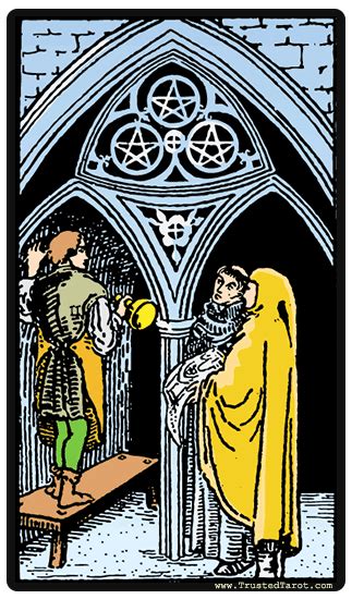 Three Of Pentacles Tarot Card Upright And Reversed Meanings Off