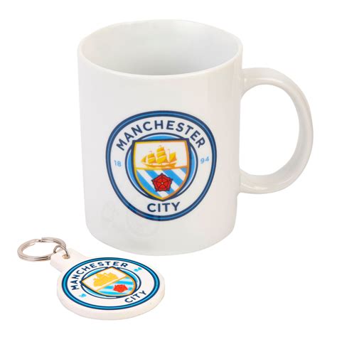 Manchester City Mug And Keyring Set Official Man City Store