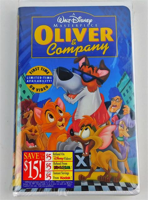 Oliver And Company Vhs First Time On Video Etsy