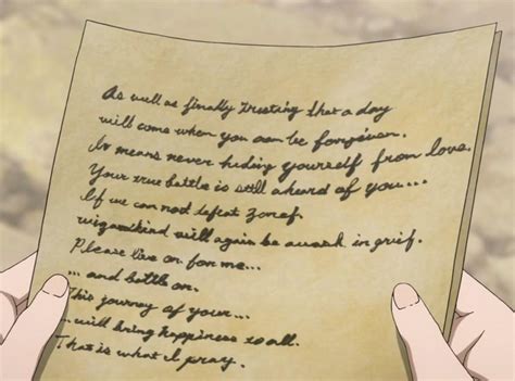 Anime Writing Letter