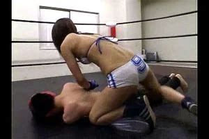 Watch Misaki Fit Girl Headscissor Mixed Wrestling Porn SpankBang