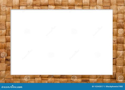 Frame Of Weave Basket Stock Image Image Of Decoration 15343017