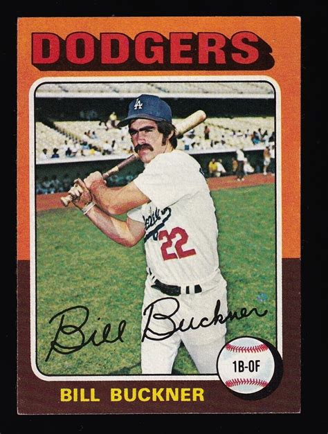 Topps Baseball Set Bill Buckner Los Angeles Dodgers Nm Nr Mt