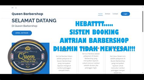 SISTEM INFORMASI BARBERSHOP MENAMPILKAN LOG IN CRUD DAN REPORT UAS