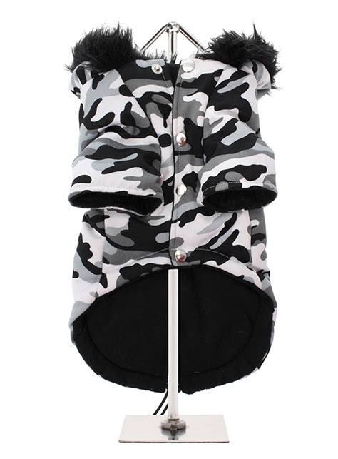 Urban Camouflage Fishtail Parka Dog Coats At Urban Pup