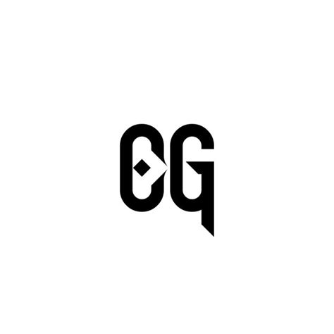 Cg Monogramme Logo Design Lettre Texte Nom Symbole Monochrome Logotype