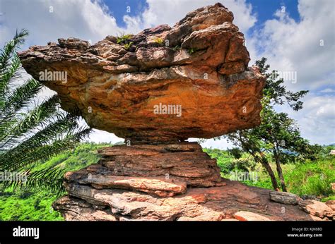 Umbrella Rock In The Yilo Krobo District Outside Of Accra Ghana The