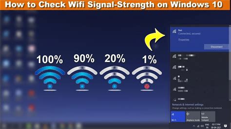 How To Check Your Wi Fi Signal Strength On Windows Youtube