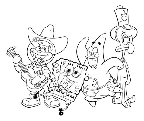 Dibujos Para Colorear Bob Esponja