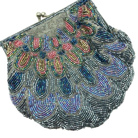 Colorful Vintage Beaded Evening Bag Etsy Vintage Beaded Evening Bag