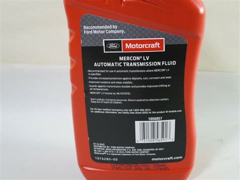 Motorcraft Mercon LV Automatic Transmission Fluid XT-10-QLVC Quart 1