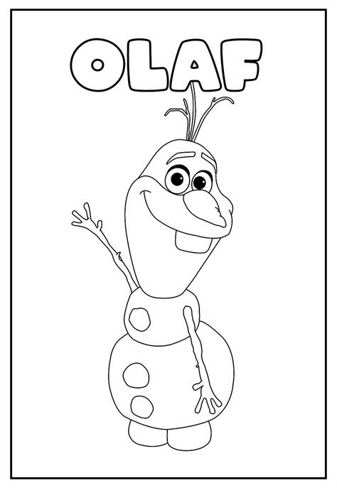 Desenhos De Olaf Para Colorir Bora Colorir