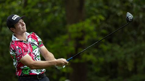 Viktor Hovland Plays From The No 2 Tee During The First Round Of The