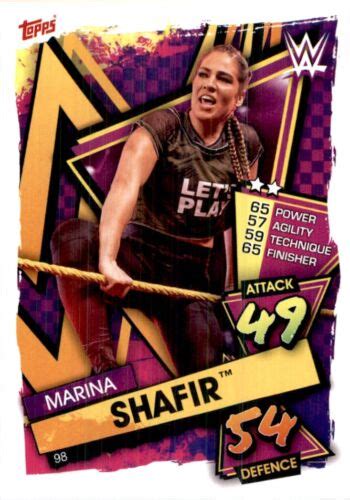 Topps Wwe Slam Attax Superstars Marina Shafir Ebay