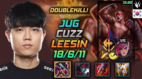 Cuzz Lee Sin Jungle Kr Youtube