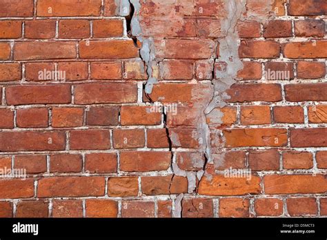 Old Weathered Red Brick Wall As Background Stock Photo Alamy