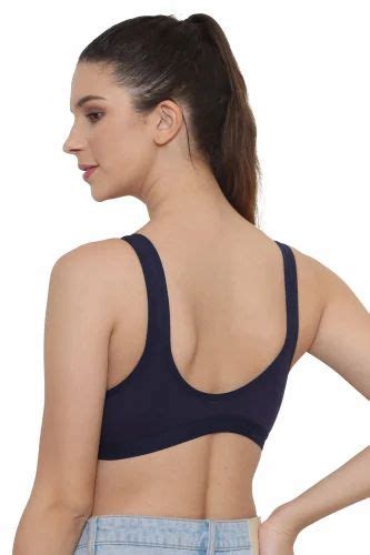 Non Padded Lycra Cotton Black Sports Bra Size 32b At Rs 79piece In Jaipur