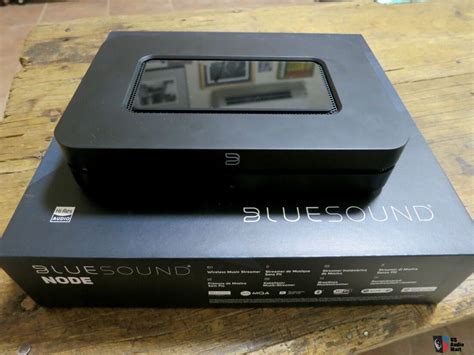 Black Bluesound Node N130 Streamer W Optional Remote Wi Fi Airplay