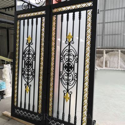 Custom Fabrication Gate Design Laser Cutting Iron Gate Aluminum Powder