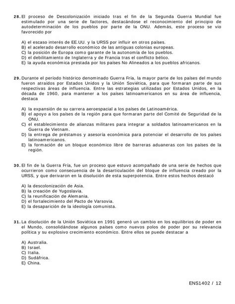 PDF PRUEBA DE HISTORIA GEOGRAFÍA Y CIENCIAS PDF fileENS1402 1