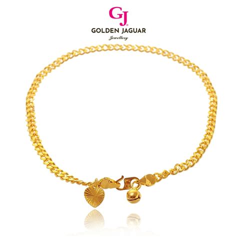 Gj Jewellery Emas Bangkok Emas Korea K Gold Plated Anklet Gelang Kaki