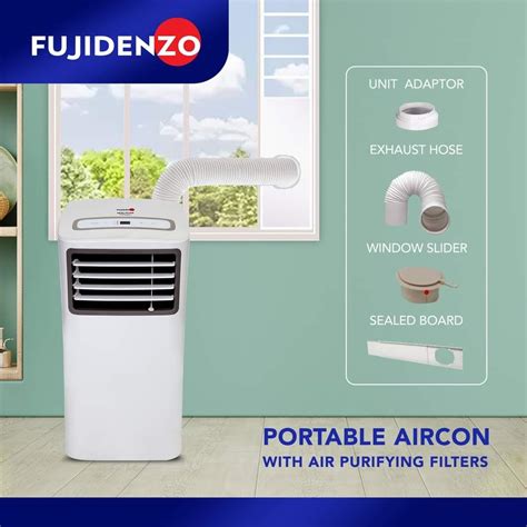 FUJIDENZO AIRCON WINDOW AND PORTABLE TYPE INVERTER FULL DC AND NON