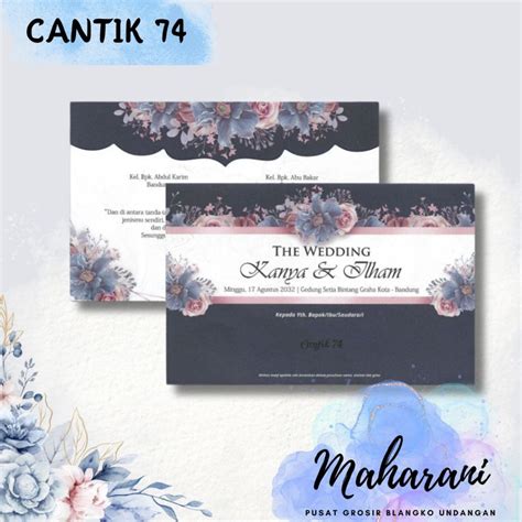 Jual Blangko Undangan Atau Kertas Undangan Pernikahan Merek Cantik