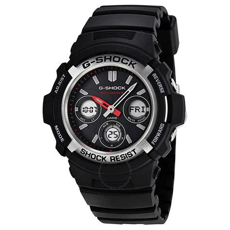 Casio G Shock Multi Function Analog Digital Black Resin Mens Watch