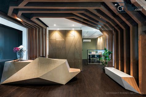 Atypical Take on Origami Inspired Office Interior Design | Vrushaket ...