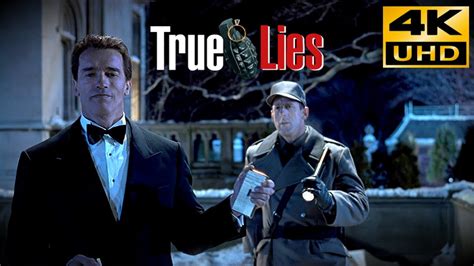 True Lies 1994 Lakeside Chateau Action Scene 4K Upscaled YouTube