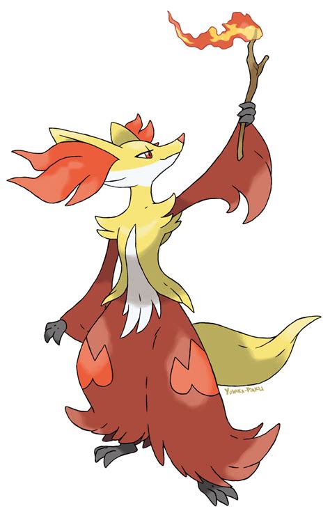 Delphox Goupelin By Alounea On Deviantart Pokemon Drawings Pokemon