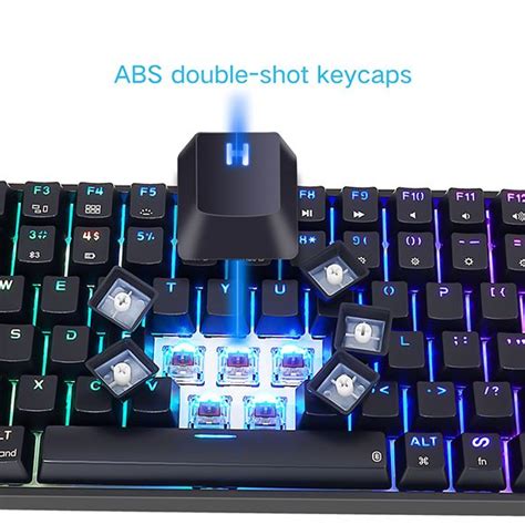 Buy Skyloong Sk S Black Red Switches Abs Keycaps Hot Swap Mechanical Keyboard With Rgb