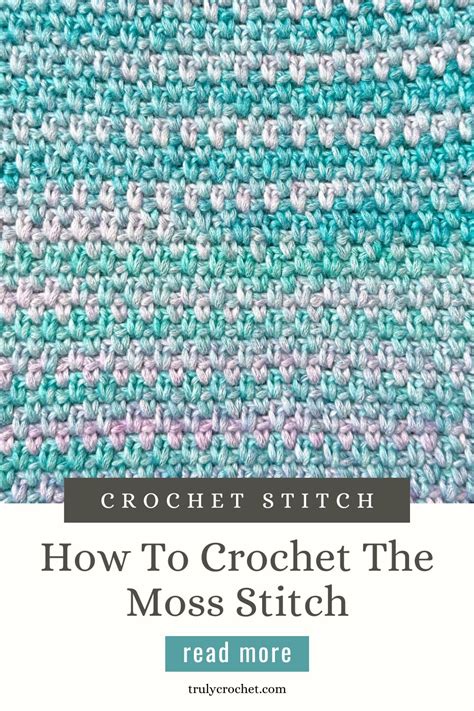 Crochet Patterns Galore The Moss Stitch