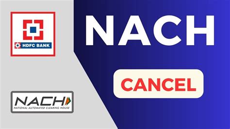 How To Cancel Nach Mandate In Hdfc Bank Hdfc Nach Mandate