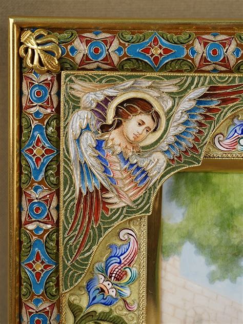 Икона в подарочном футляре «Святая Троица», ростовская финифть, 27,2 × ...