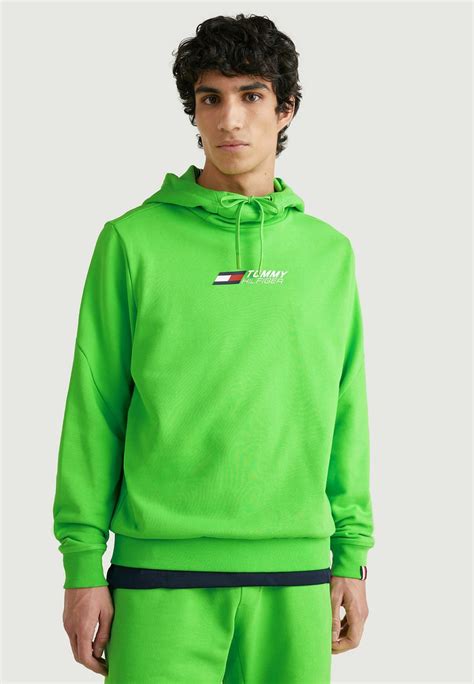 Tommy Hilfiger Essential Logo Kapuzenpullover Spring Lime Hellgrün